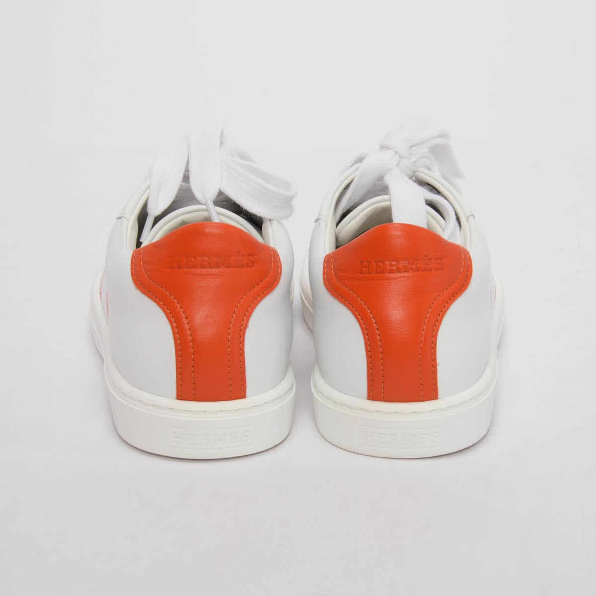 Hermes White Calfskin Avantage Sneakers 36.5