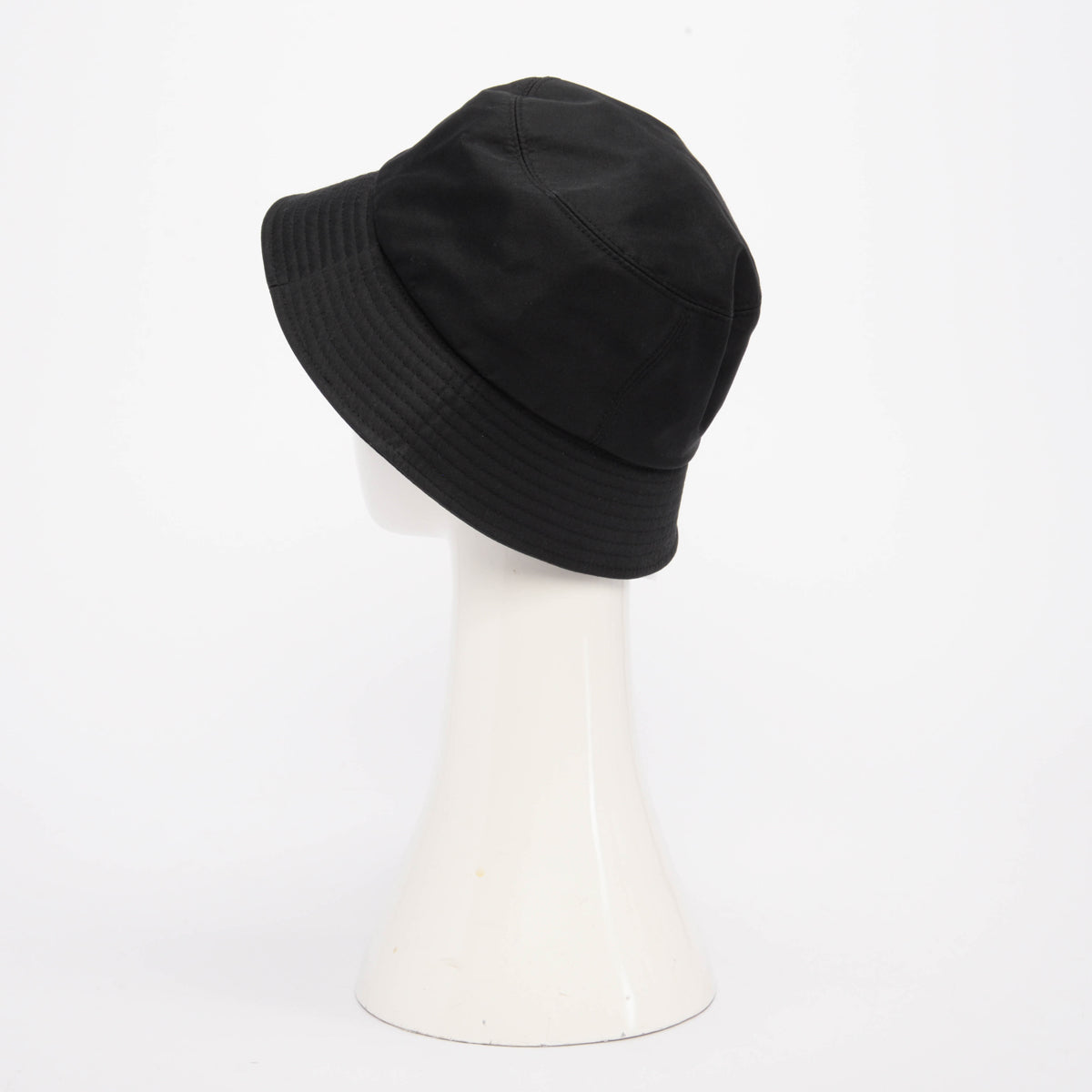 Chanel Black Cotton CC Bucket Hat