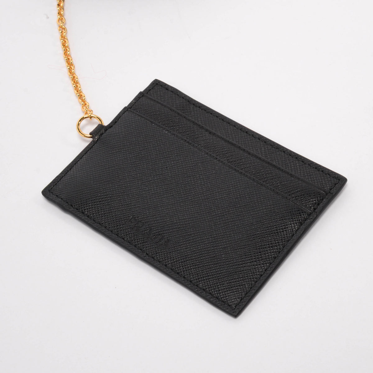 Prada Black Saffiano Leather Continental Wallet
