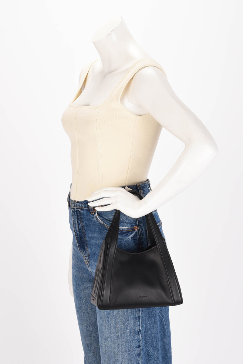 Lanvin Black Smooth Calfskin Mini Tote