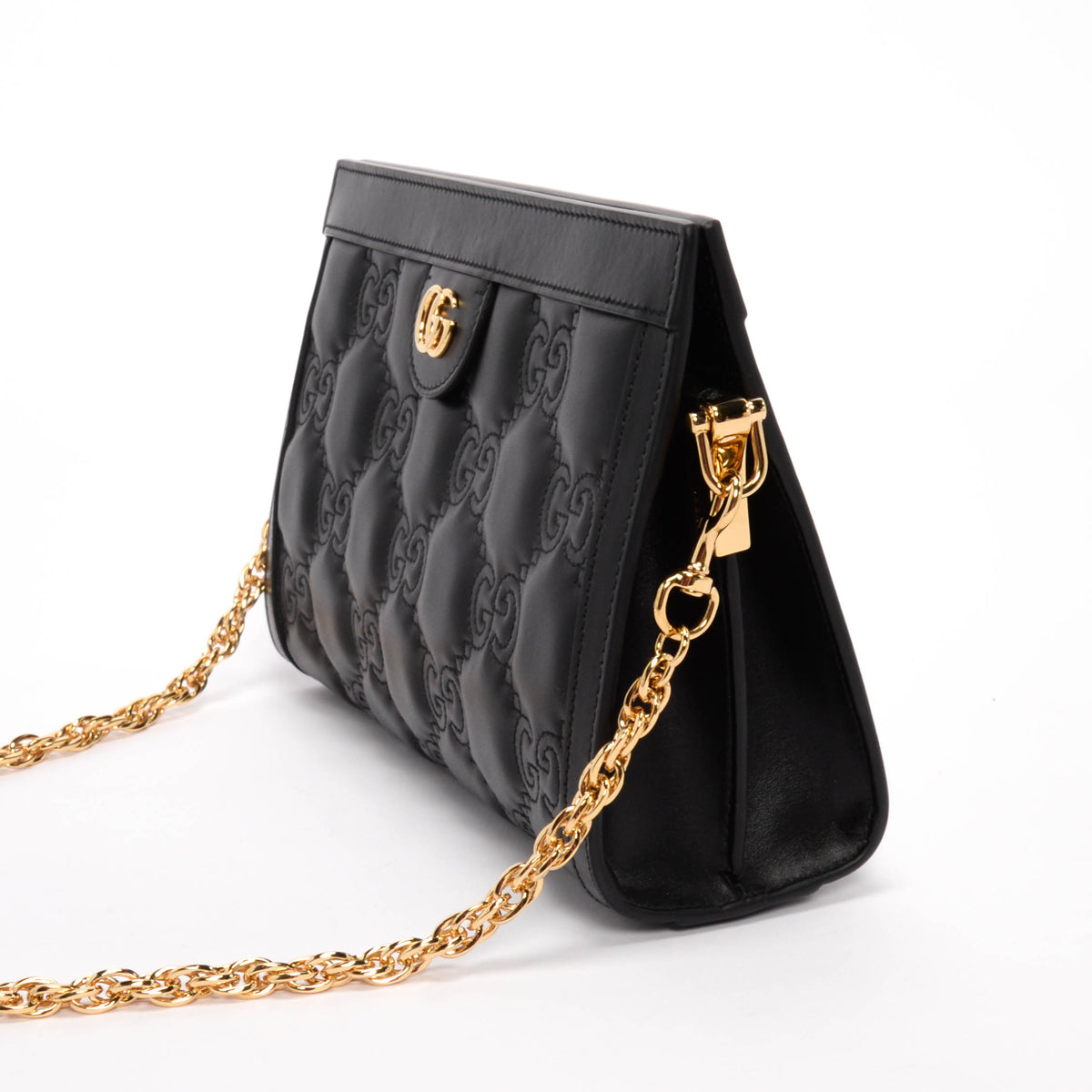 Gucci Black GG Matelasse Small Shoulder Bag