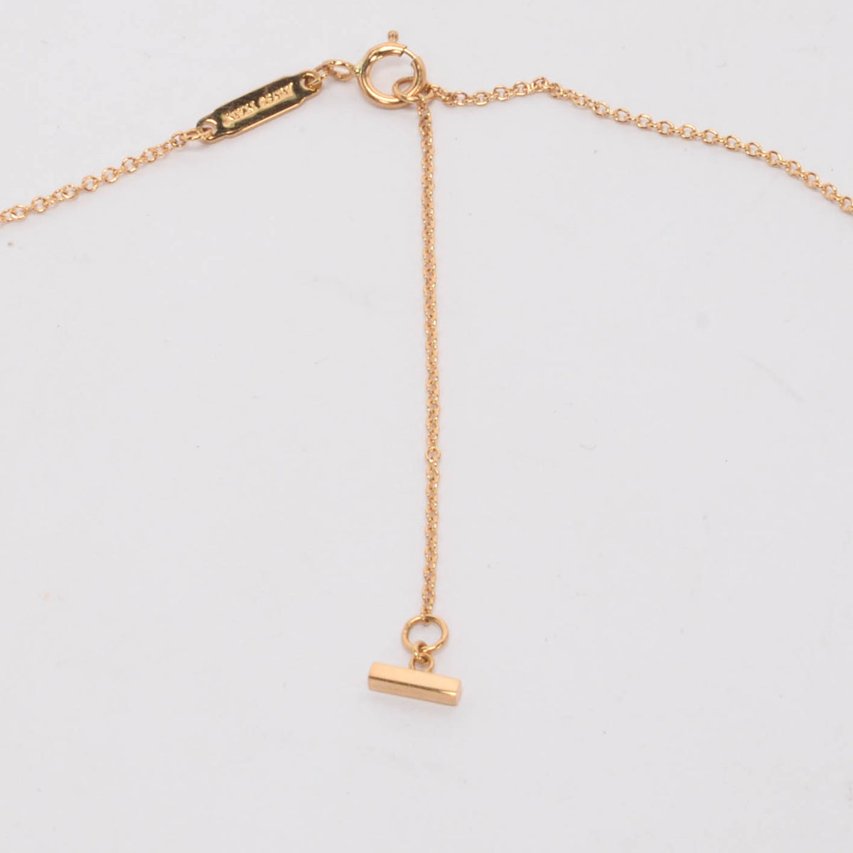 Tiffany & Co Yellow Gold Mini T Smile Pendant Necklace