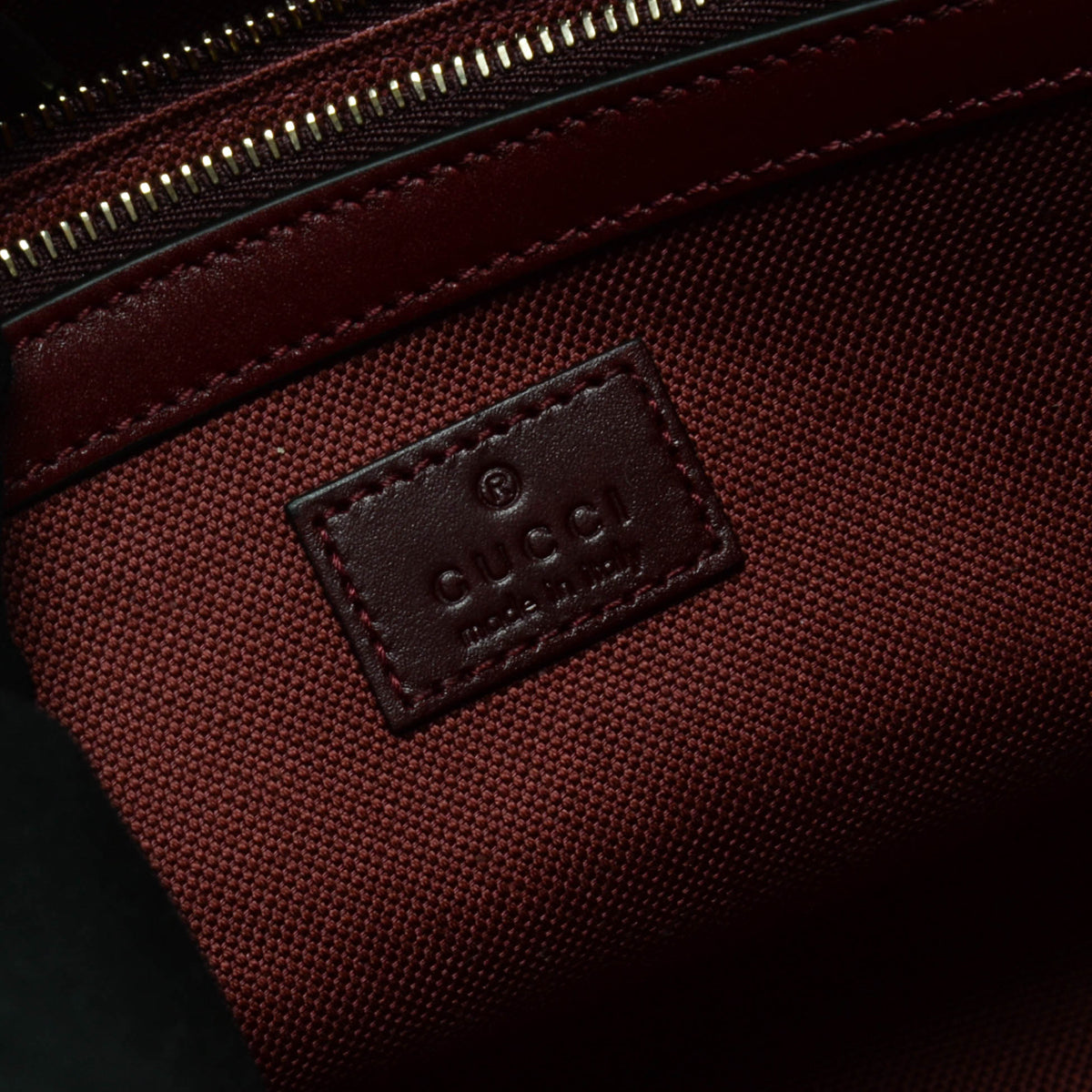 Gucci Rosso Ancora Calfskin GG Embossed Large Tote
