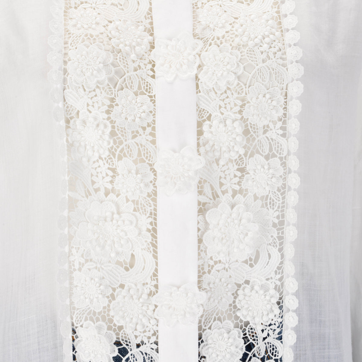 Zimmermann White Raie Lace Flower Shirt 4