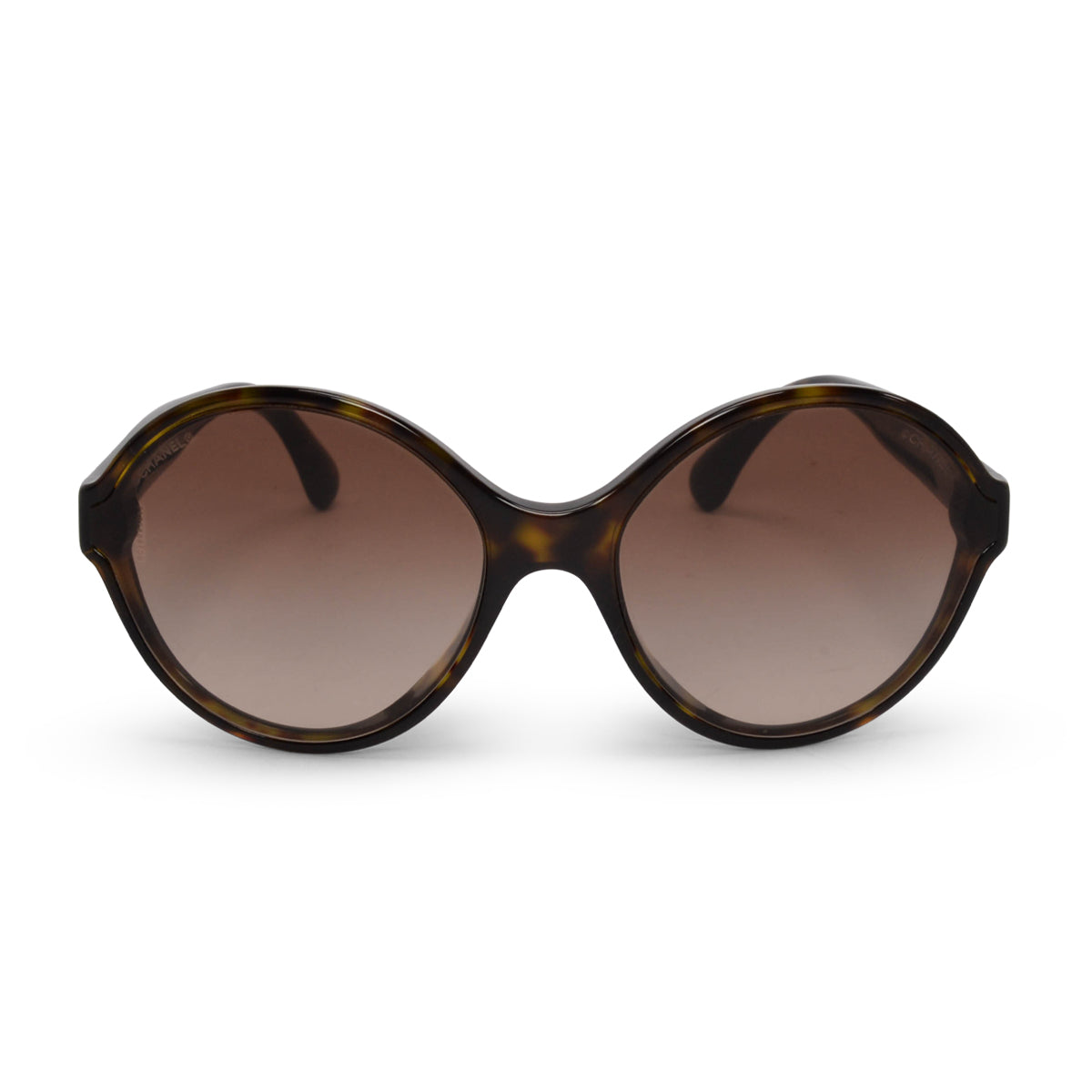 Chanel Havana Round Sunglasses