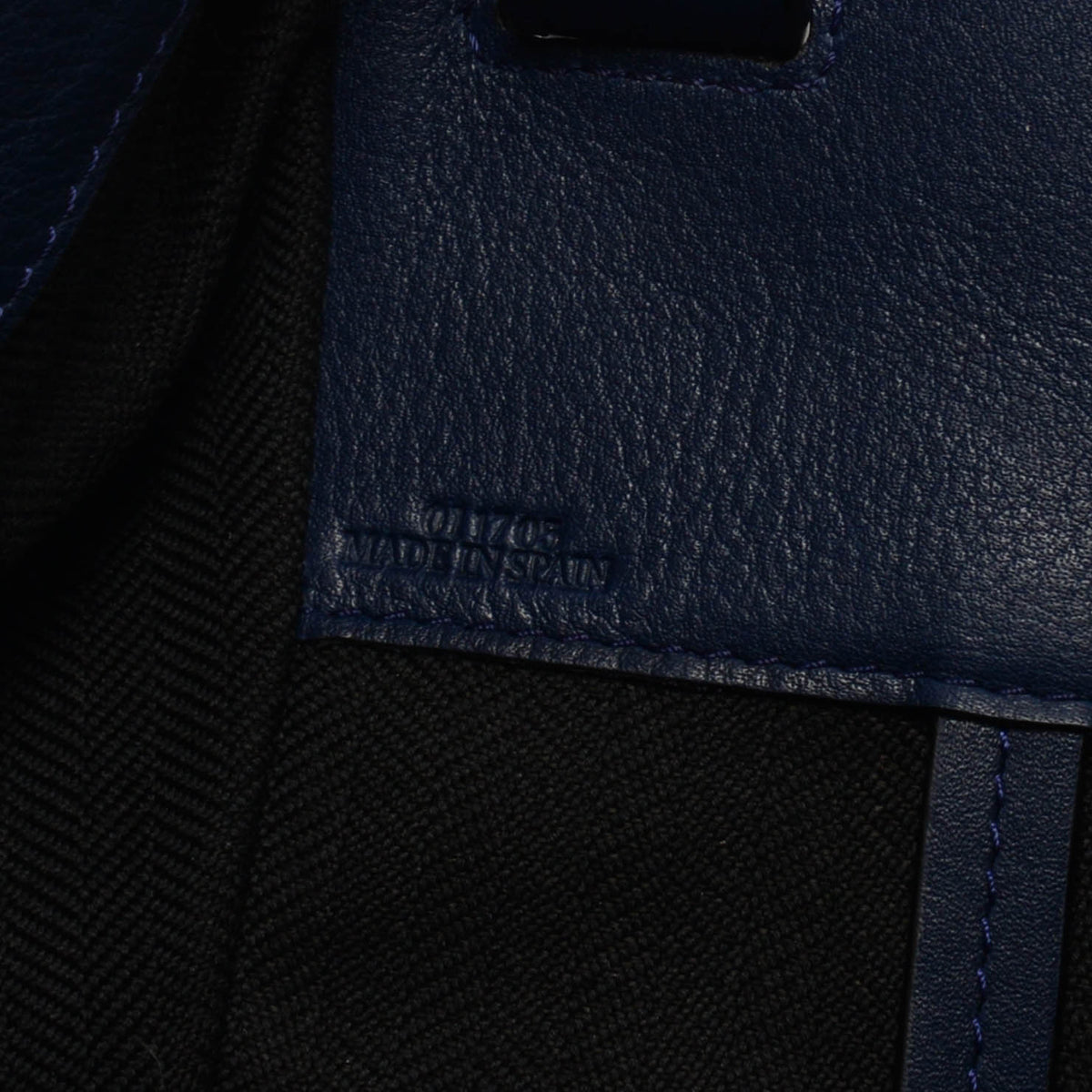 Loewe Navy Calfskin Small Hammock Bag