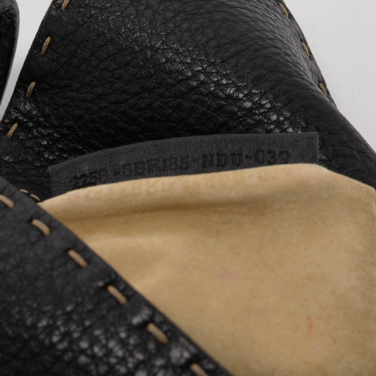 Fendi Black Selleria Mini Baguette Bag