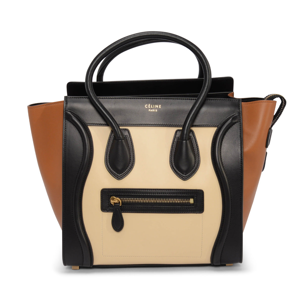 Celine Tri-Colour Calfskin Micro Luggage Tote