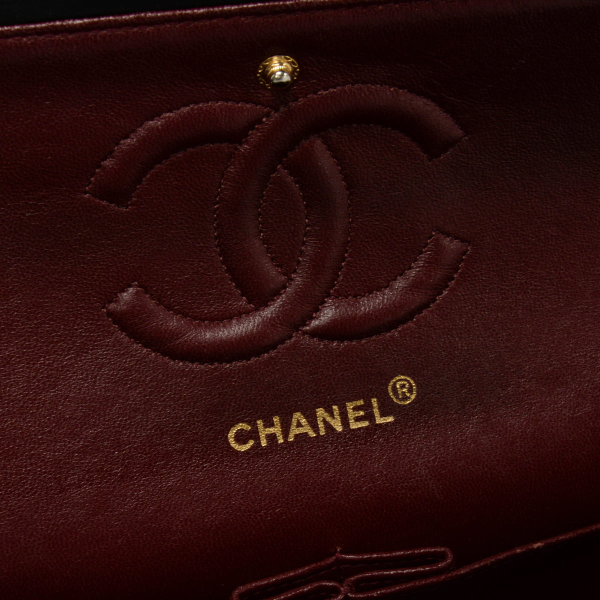 Chanel Vintage Black Quilted Lambskin Classic Double Flap Bag
