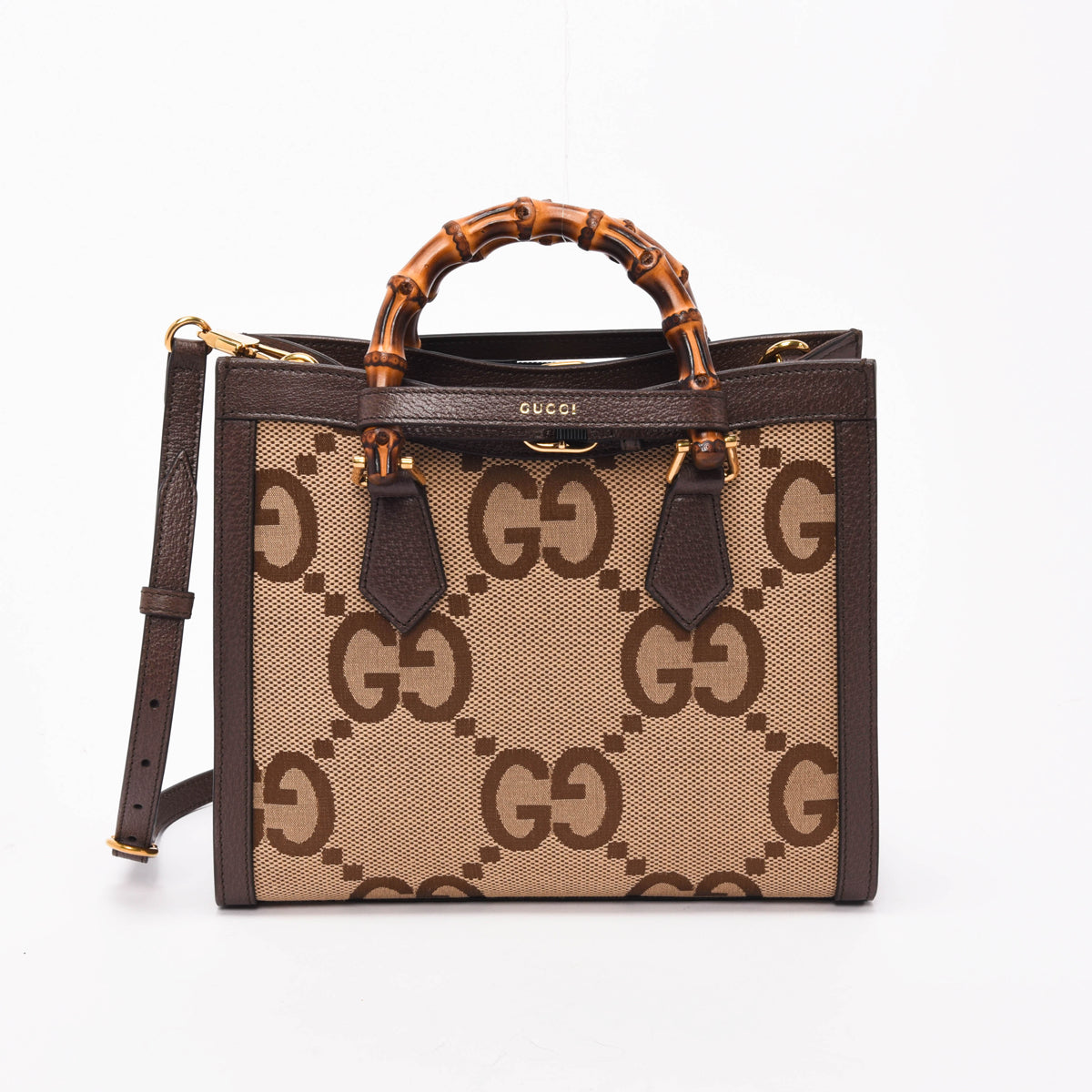 Gucci Brown Jumbo GG Medium Diana Bag