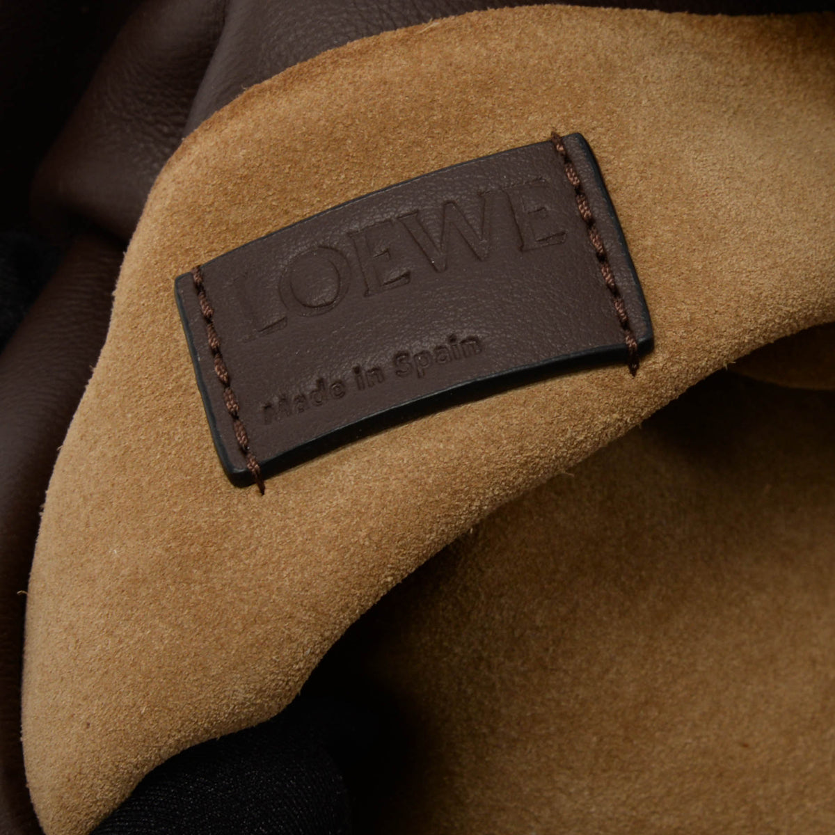 Loewe Chocolate Nappa Calfskin Mini Flamenco Bag