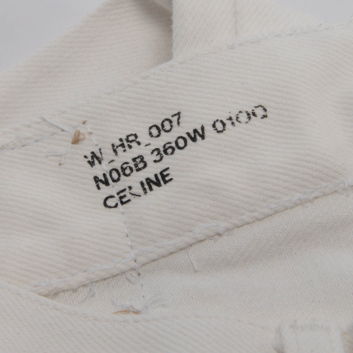 Celine White Denim Boot Leg Jeans 27