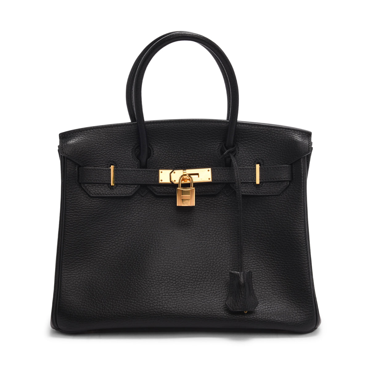 Hermes Black Ardennes Birkin 30 GHW