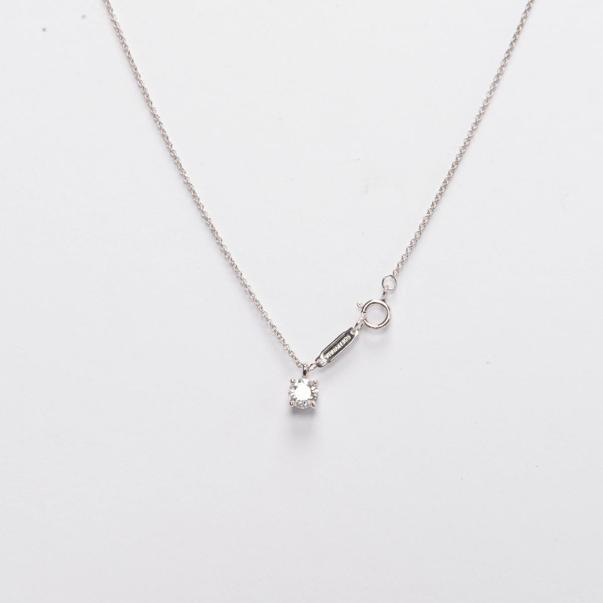 Tiffany & Co Platinum & Diamond Pendant Necklace