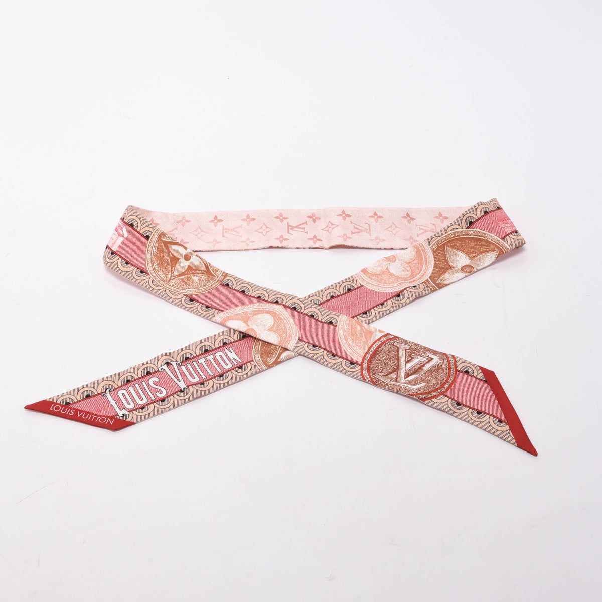 Louis Vuitton Rose Silk Malles Merveilleuses BB Bandeau