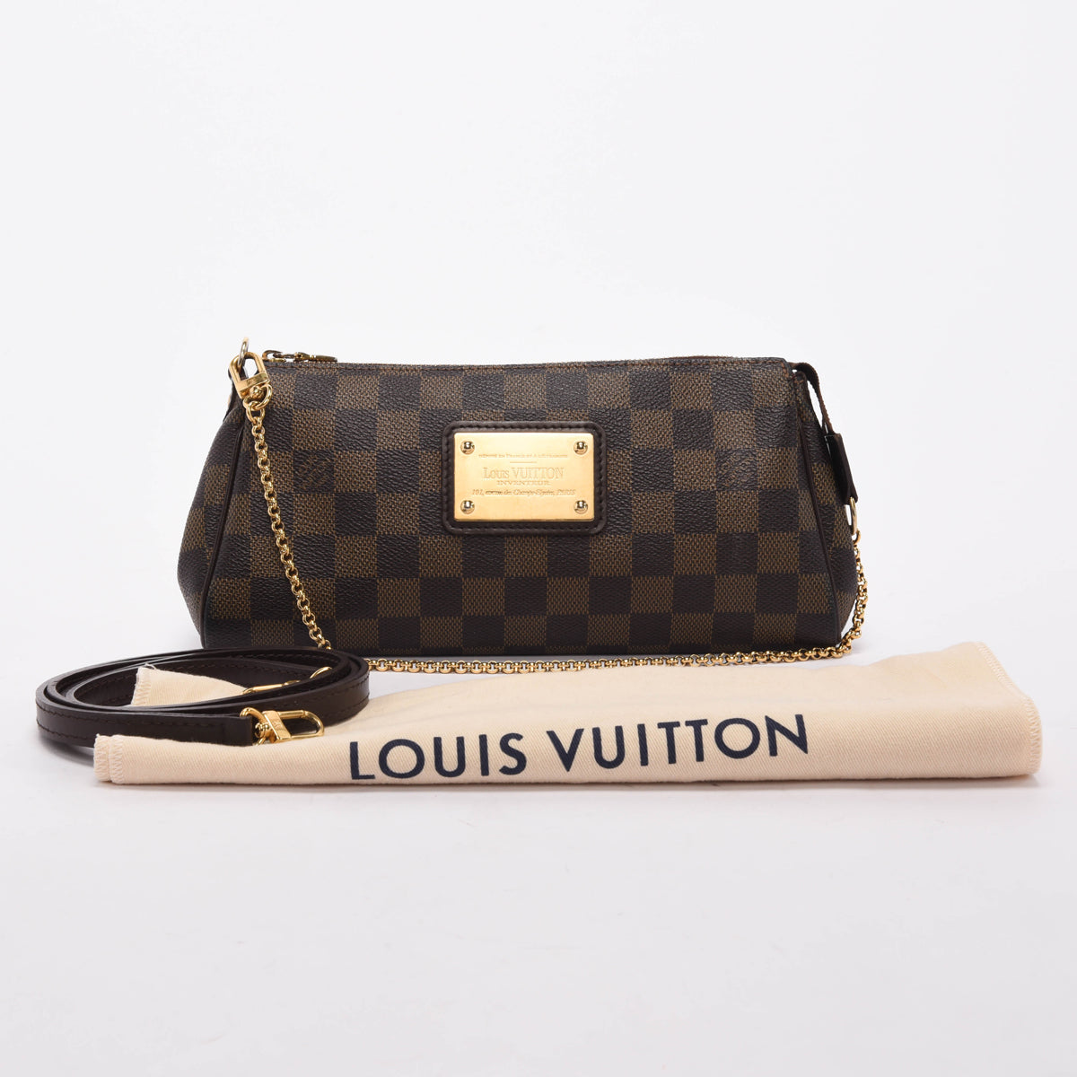 Louis Vuitton Damier Ebene Eva Clutch