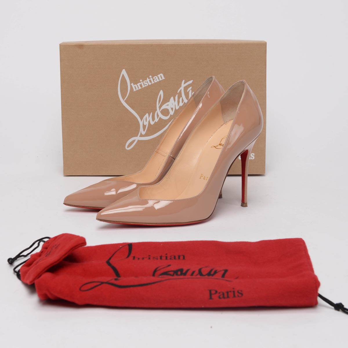 Christian Louboutin Nude Patent Completa Pumps 36