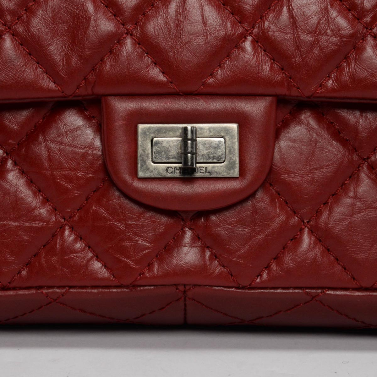 Chanel Dark Red Aged Calfskin 2.55 Reissue 226 Bag