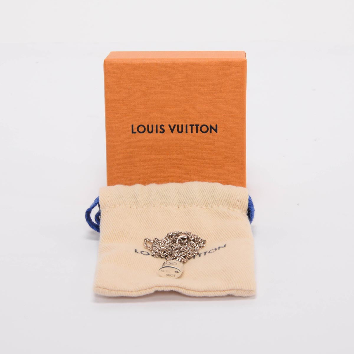 Louis Vuitton Sterling Silver Lockit Pendant