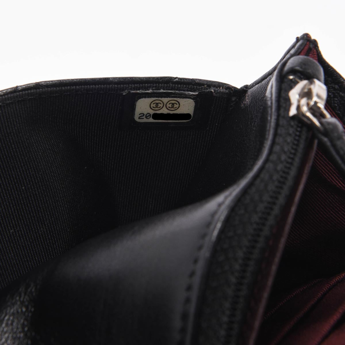 Chanel Black Quilted Lambskin Classic Wallet on Chain