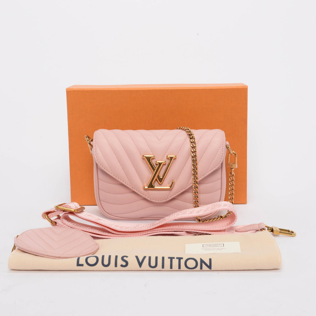 Louis Vuitton Rose Ballerine New Wave Multi Pochette Bag