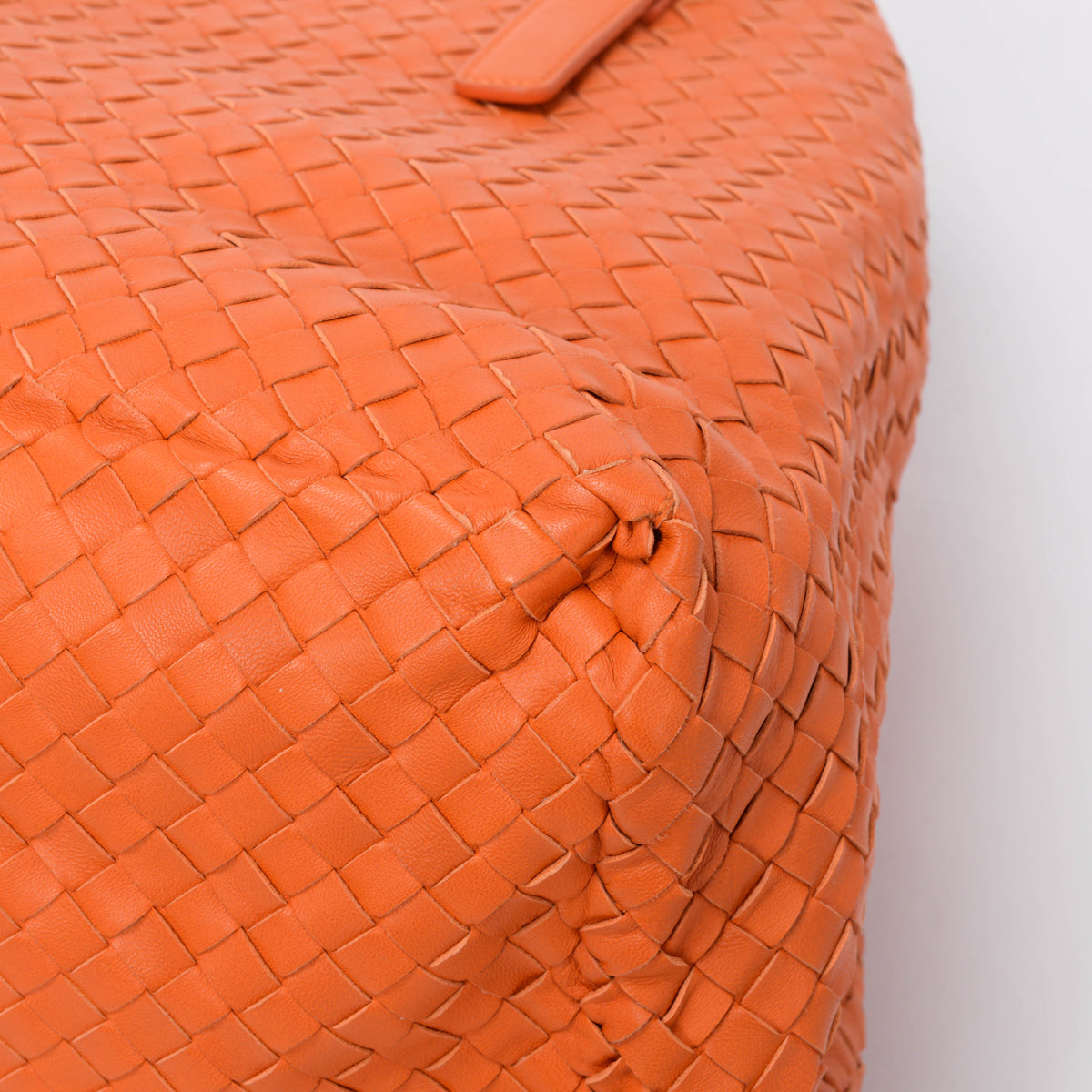 Bottega Veneta Orange Intrecciato Tote