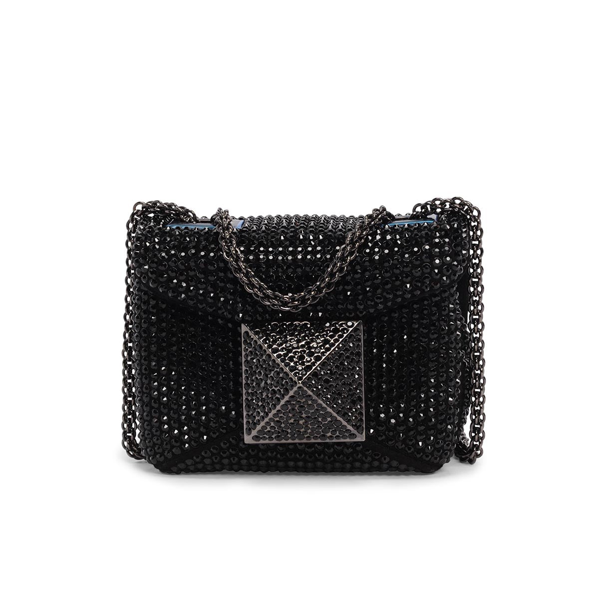 Valentino Black Crystal Micro One Stud Bag