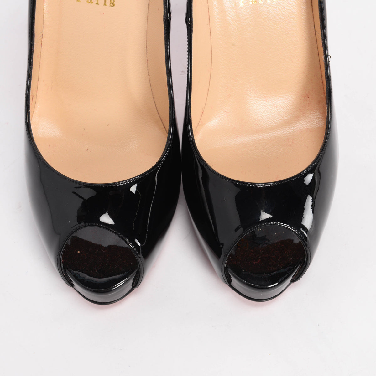 Christian Louboutin Black Patent Very Prive 120 Pumps 40