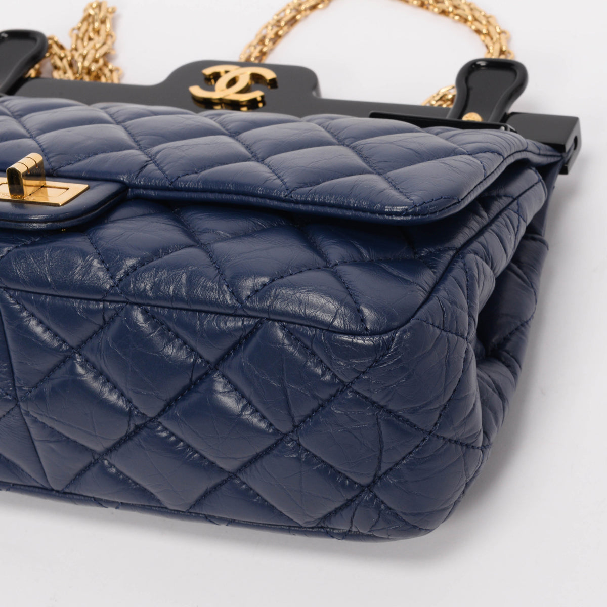 Chanel Navy Aged Calfskin 2.55 Reissue Hanger Flap Bag