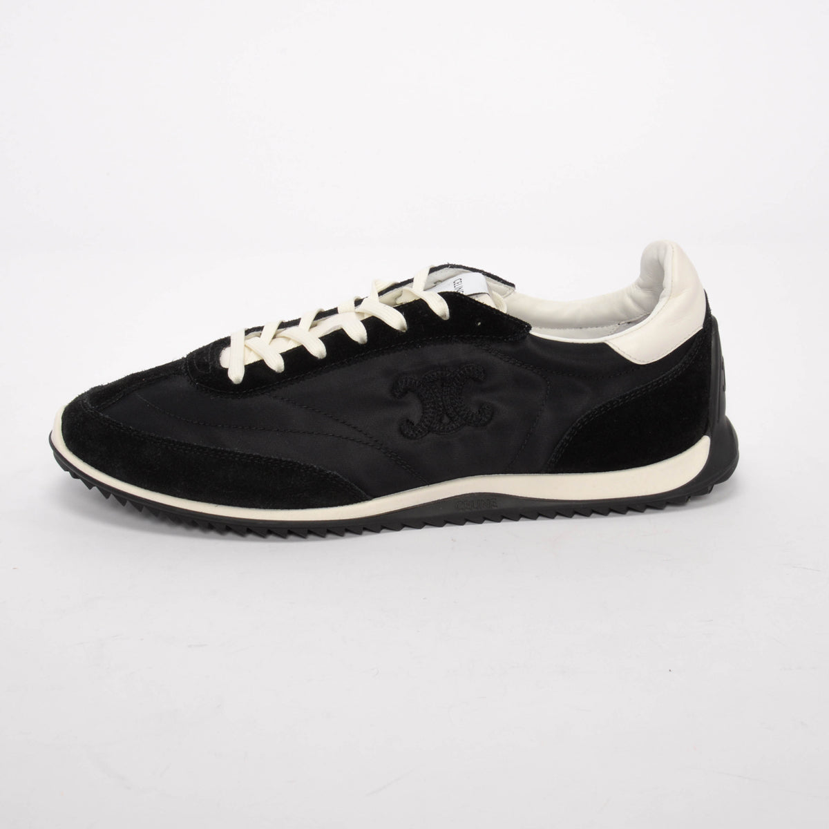 Celine Black Suede & Nylon Racer Sneakers 40