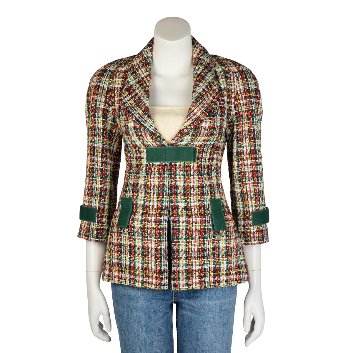 Chanel Multicolour Fantasy Tweed Velcro Jacket FR 36