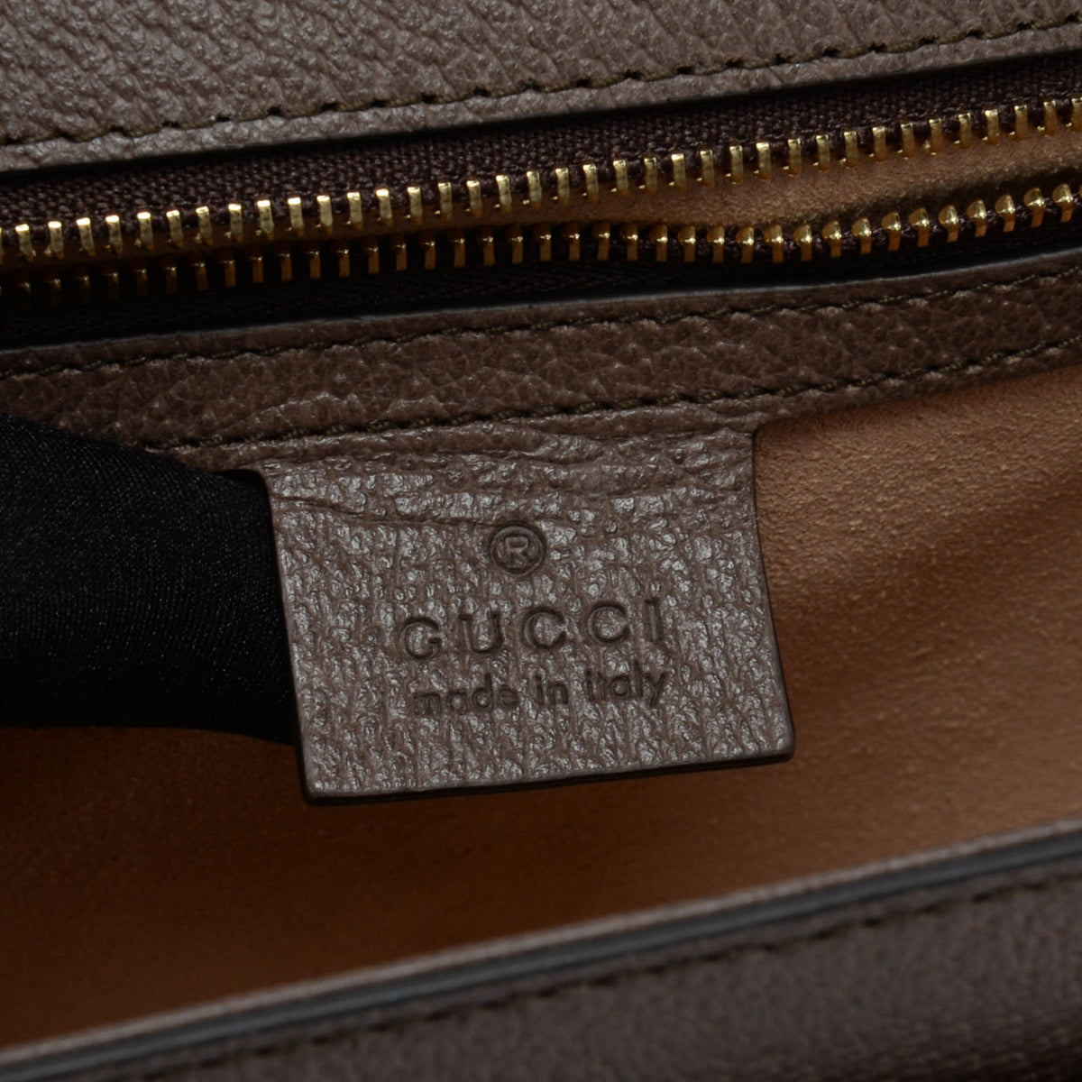 Gucci Brown GG Supreme Ophidia Small Flap Bag