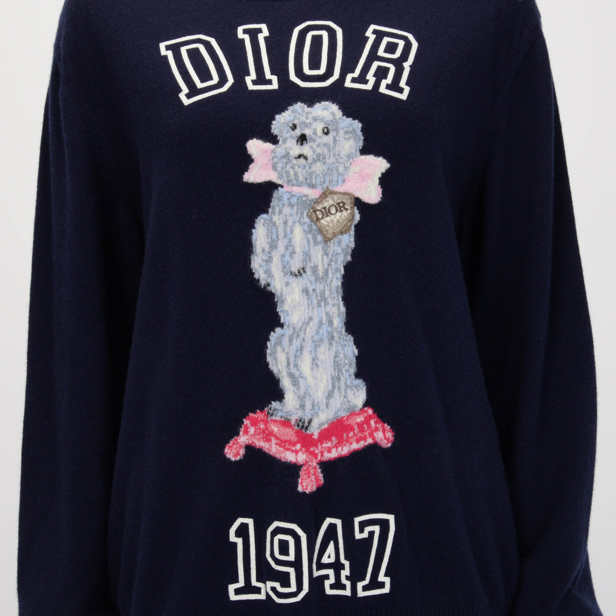 Dior Navy Cashmere Bobby Sweater L