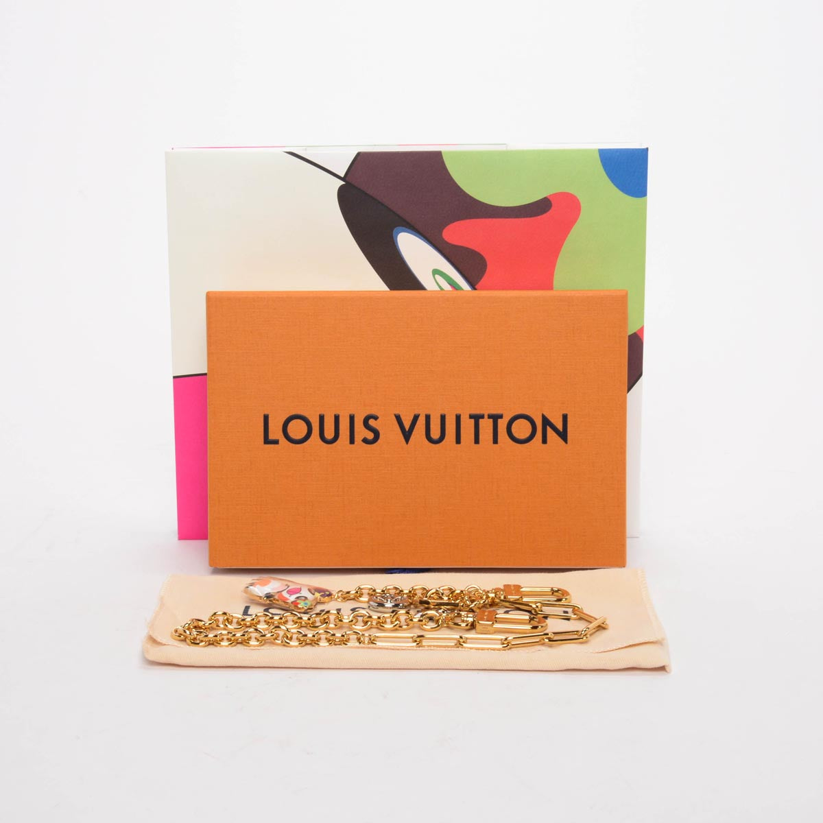 Louis Vuitton x TM Gold Super Flat Bag Chain