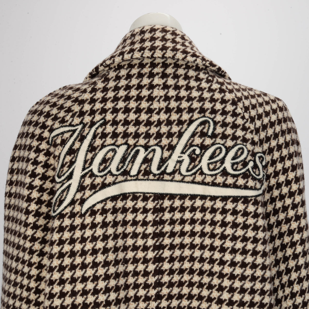 Gucci Brown Houndstooth NY Yankees Coat It 50