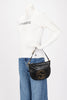 Gucci Black Calfskin Small Blondie Shoulder Bag - Blue Spinach