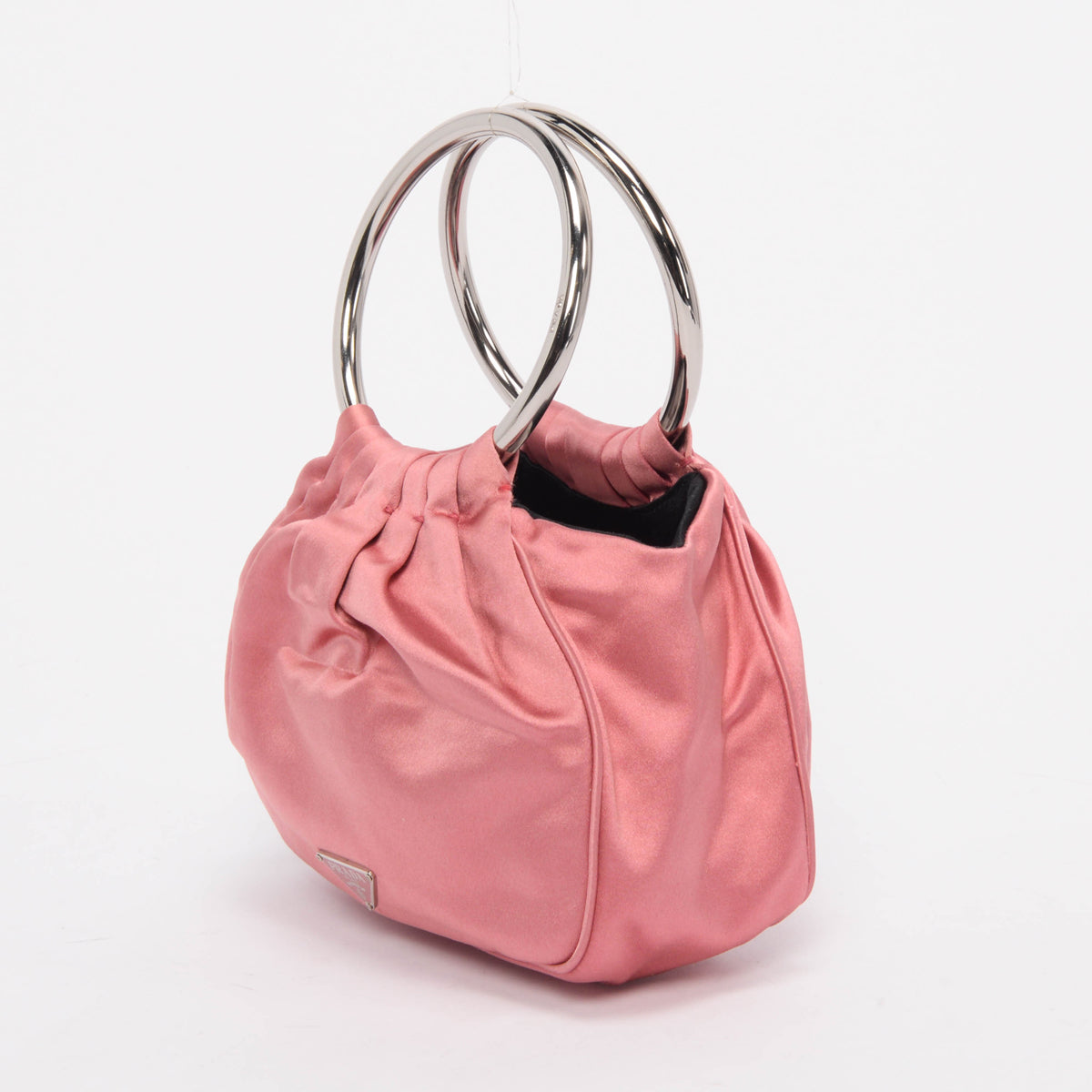 Prada Rosa Satin Raso Wrist Bag