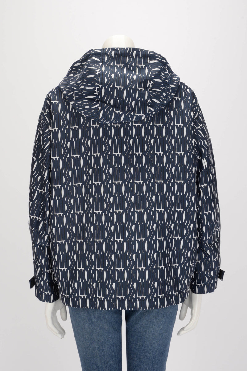 Dior Navy Technical Taffeta Miss Dior Allover Jacket XS