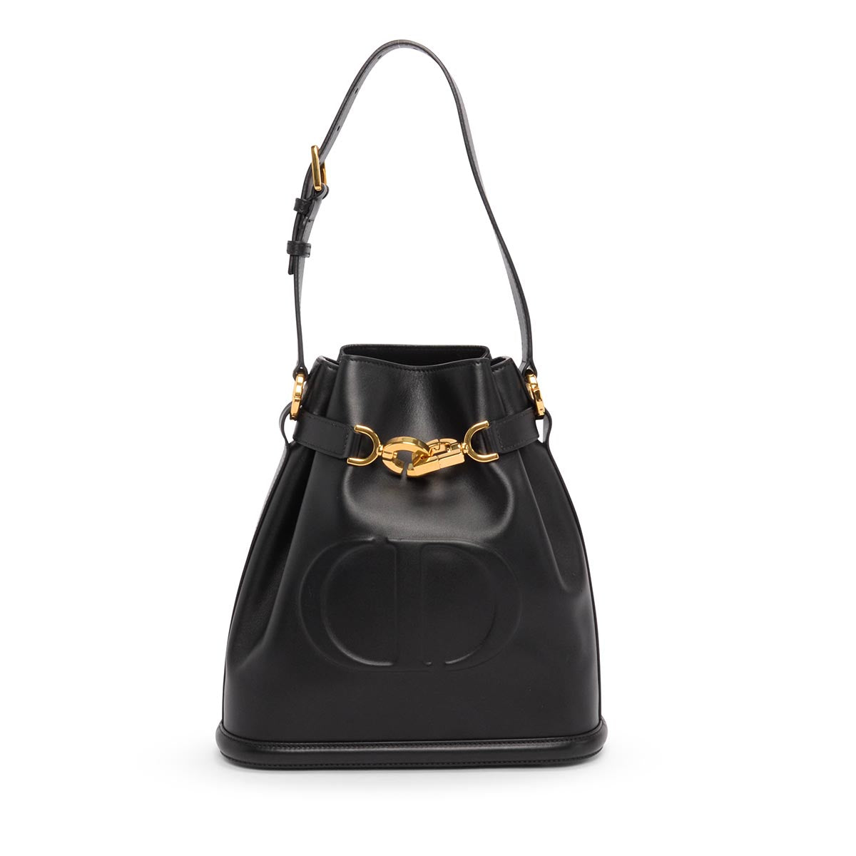 Dior Black Calfskin Medium C'est Dior Bucket Bag