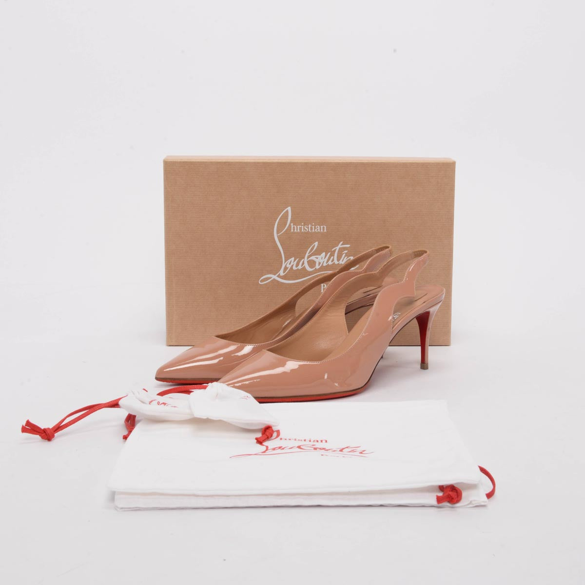 Louboutin beige best sale