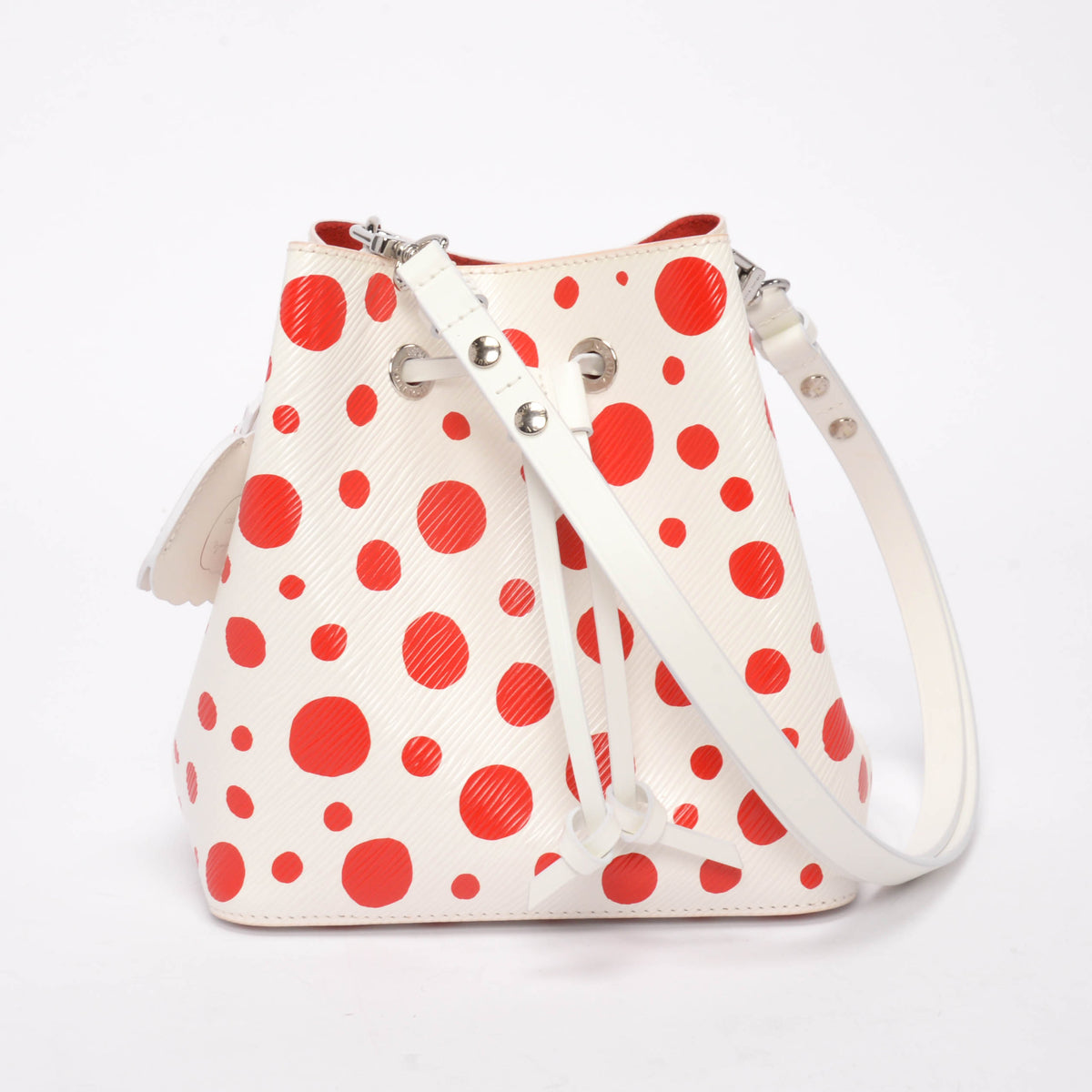 Louis Vuitton x Yayoi Kusama White & Red Epi Neonoe BB