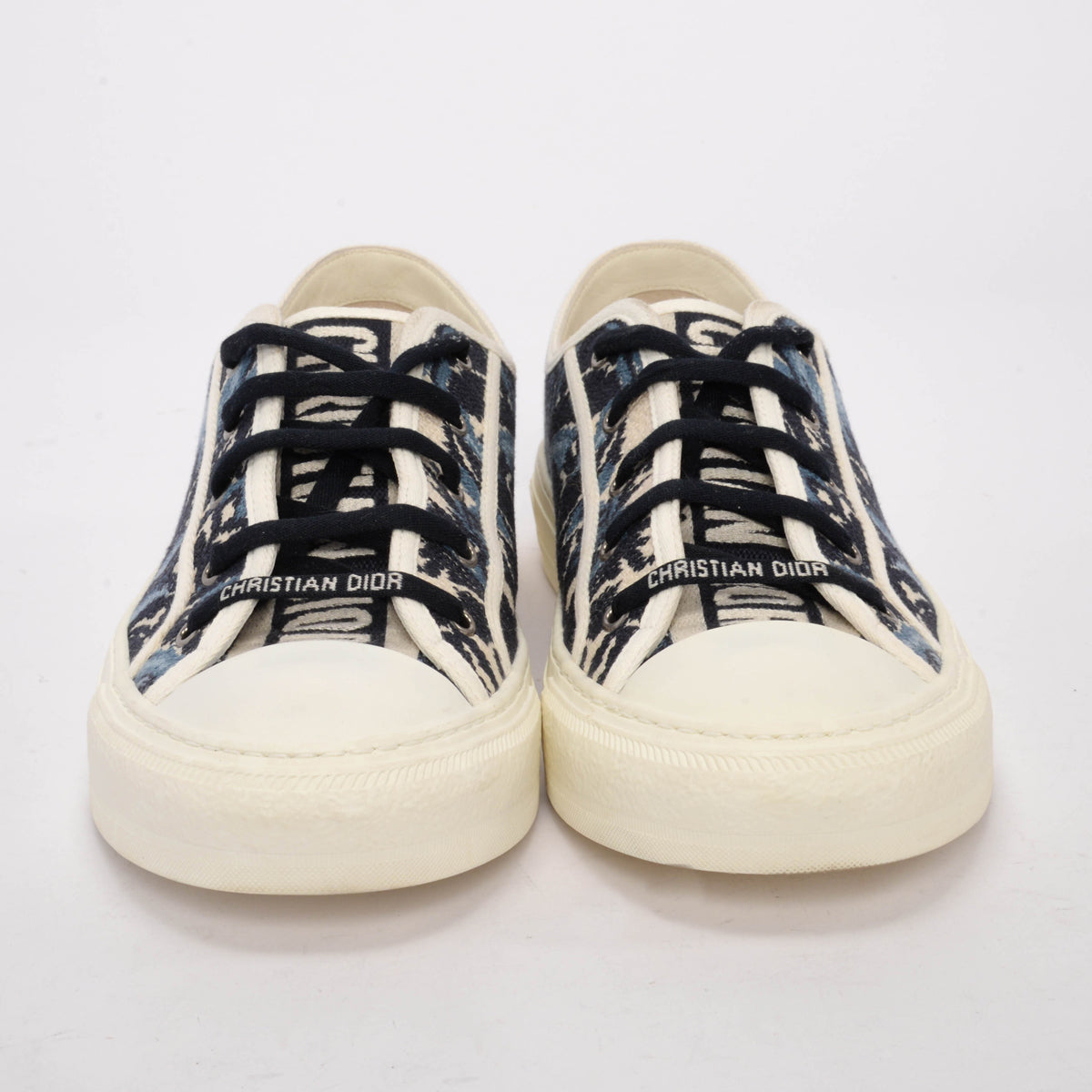 Dior Indigo Palms Embroidered Walk'N'Dior Sneakers 42