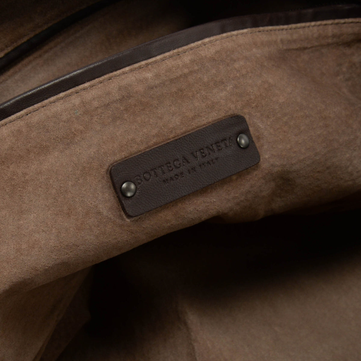 Bottega Veneta Chocolate Brown Intrecciato Large Boston Bag