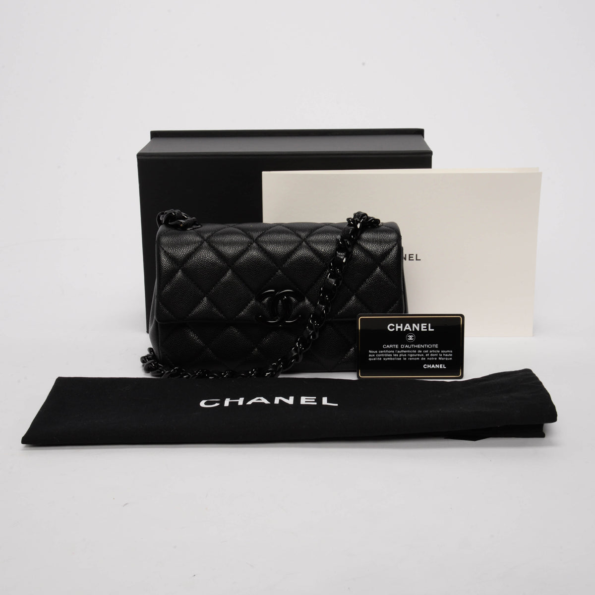 Chanel So Black Caviar My Everything Small Flap Bag