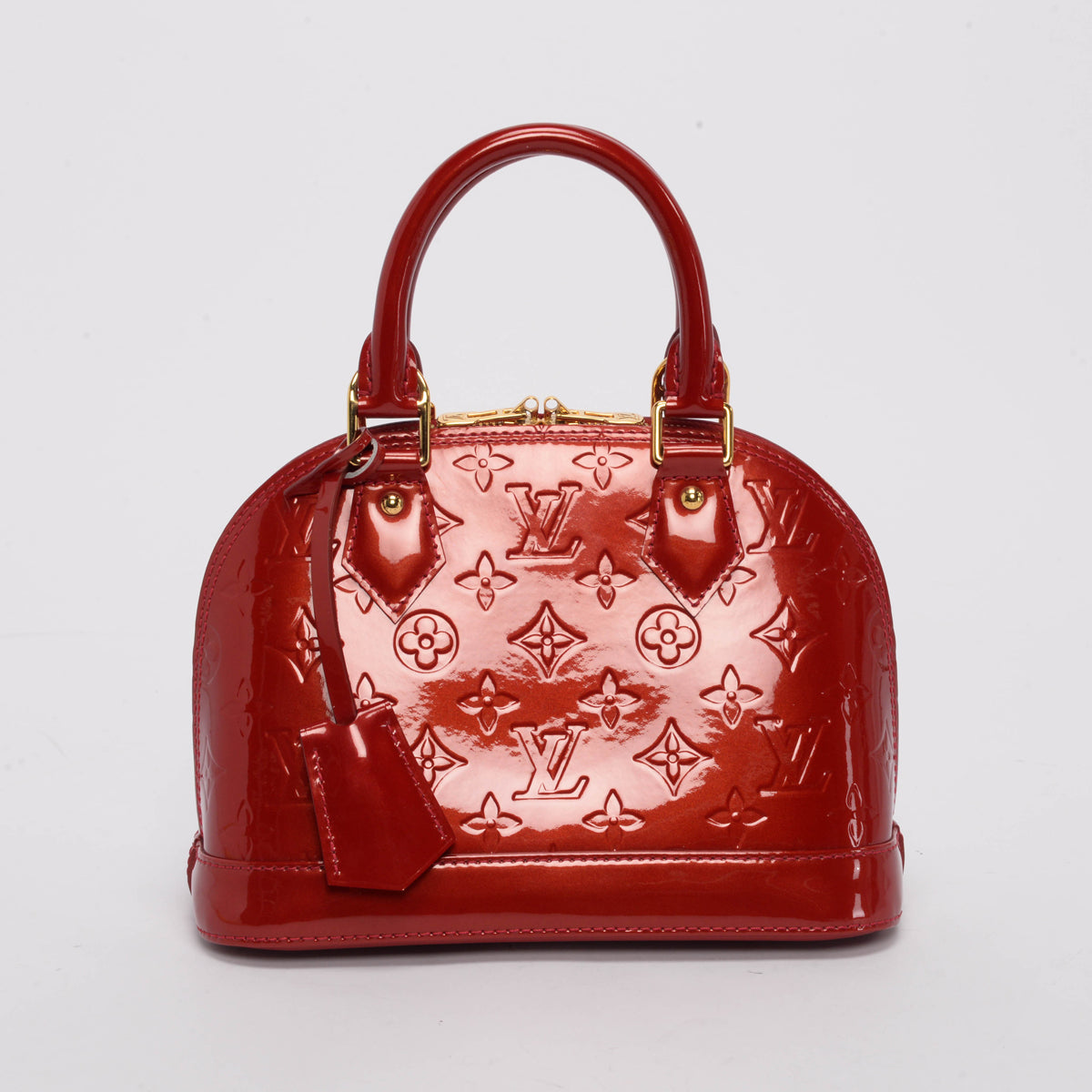 Louis Vuitton Red Monogram Vernis Alma BB