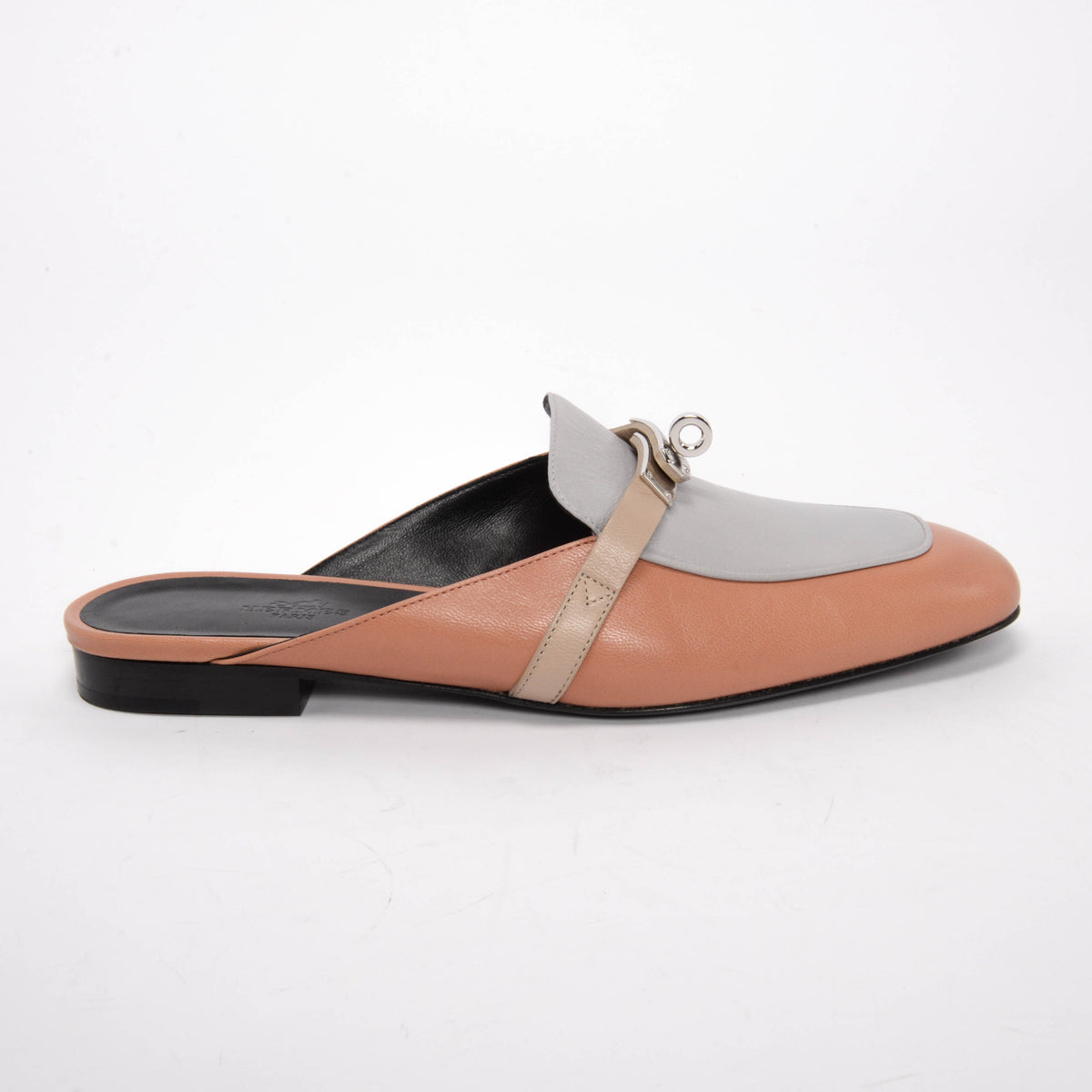 Hermes Tri-Colour Goatskin Oz Mules 38.5