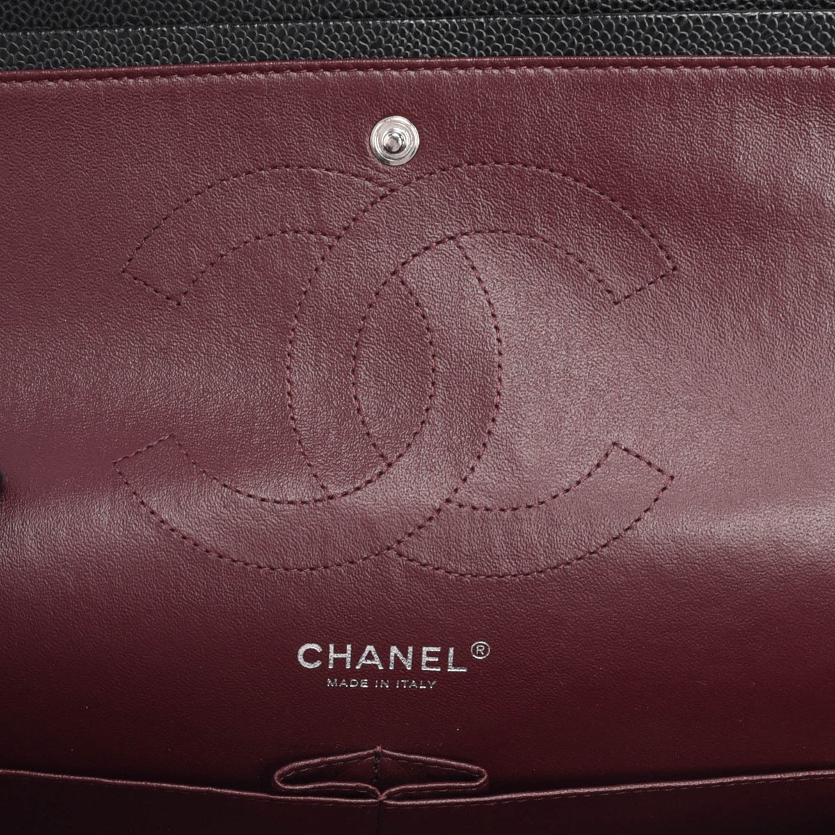 Chanel Black Quilted Caviar Large Classic Flap Bag