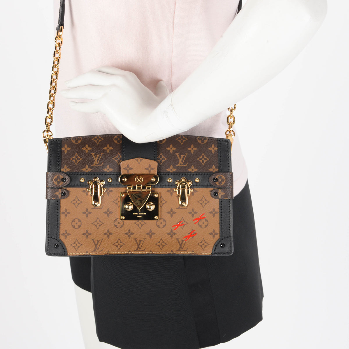 Louis Vuitton Reverse Monogram Trunk Clutch