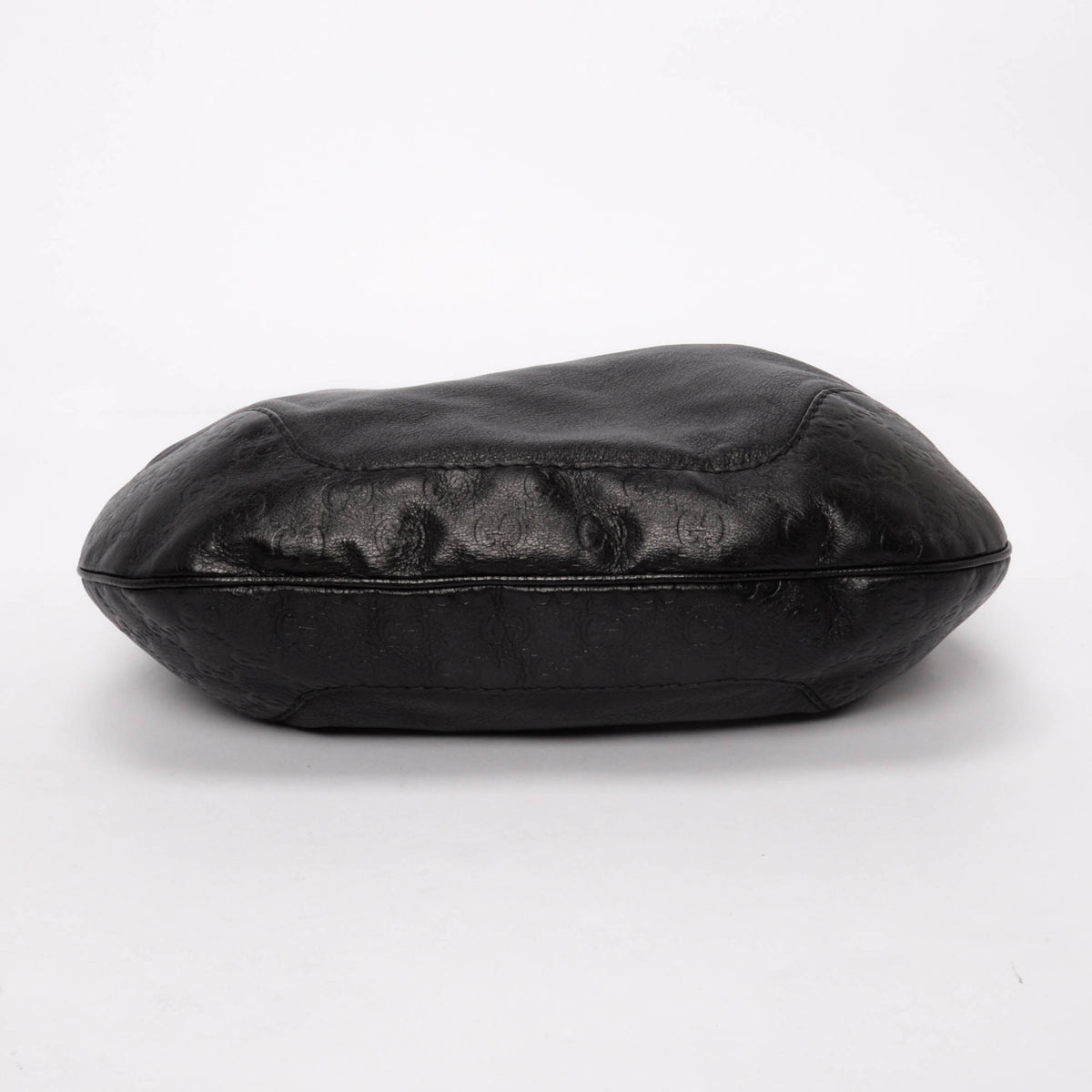 Gucci Black Leather & Guccissima Charlotte Hobo Bag
