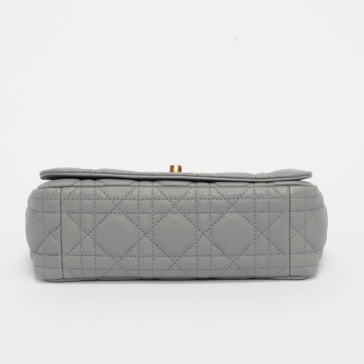 Dior Grey Cannage Calfskin Small Caro Bag